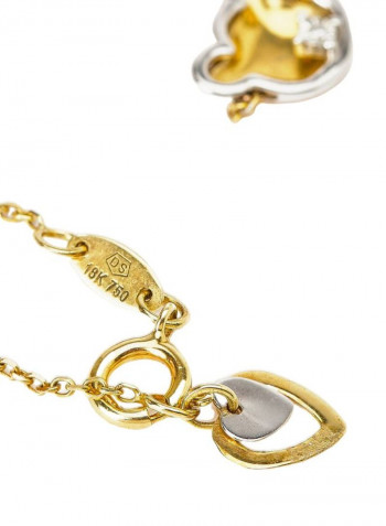 18K Gold Diamond Chain Bracelet