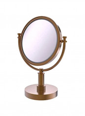 Table Mirror With 2x Magnification Gold/Clear 15inch