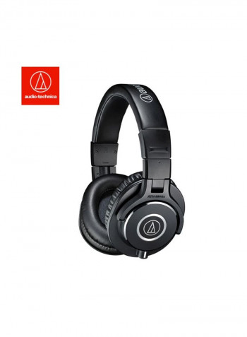 Professional Monitor Over-Ear Headphones With Detachable Cables Black