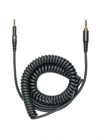 Professional Monitor Over-Ear Headphones With Detachable Cables Black
