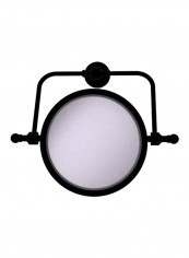 Retro Wave Collection Swivel 2x Magnification Make-Up Mirror Black/Clear 8inch