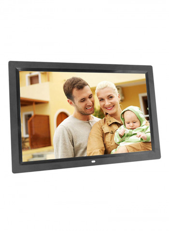 Digital Photo Frame 17 Inch Touch Buttons LED Screen Black