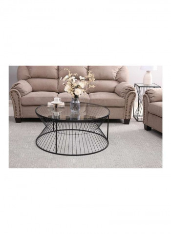 Beautiful Shamrock Coffee Table Black/Clear