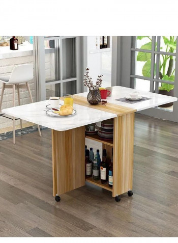 Folding Table With Tires  Multicolour