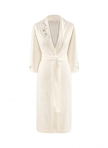 Celeste Bathrobe Ecru M