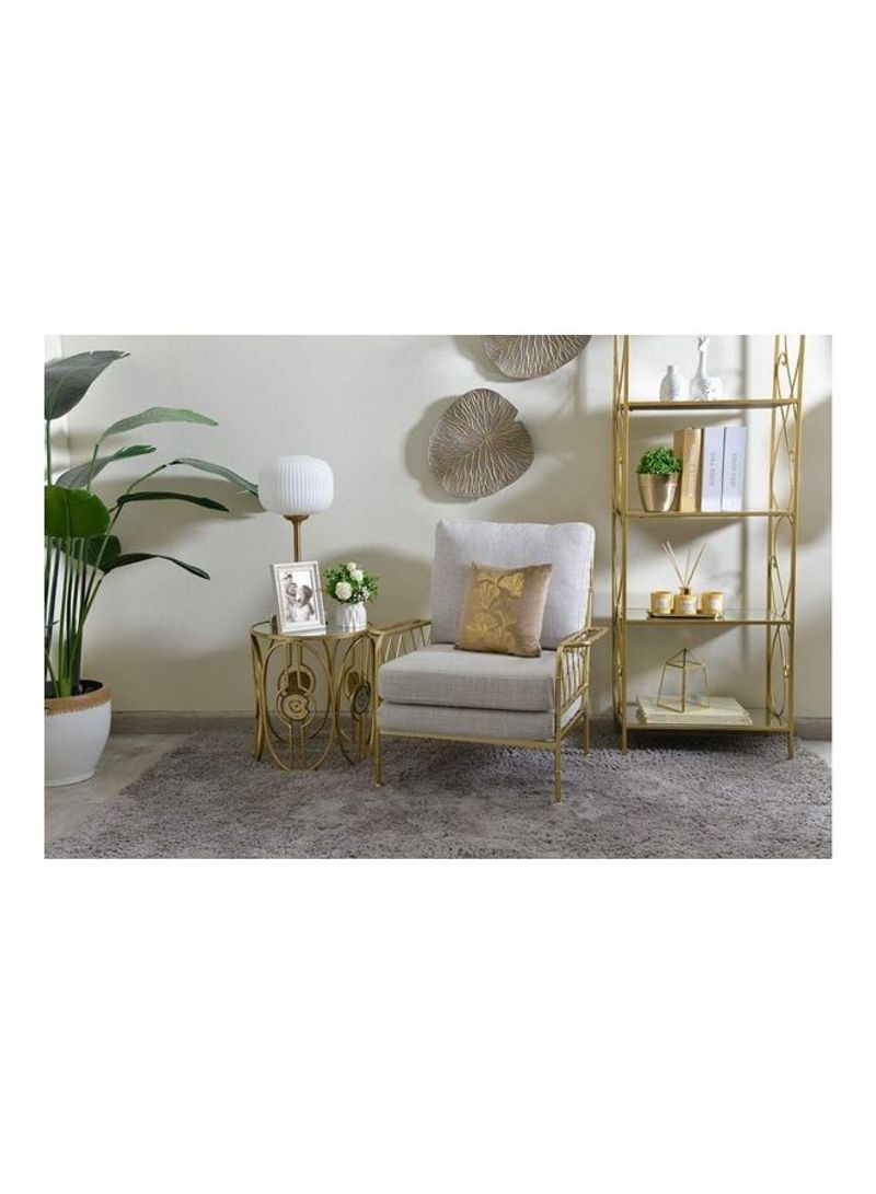 Leiser Accent Chair Gold 71x76x77cm