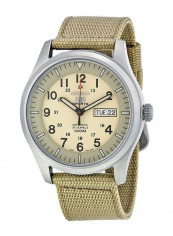 Men's Fabric Band Analog Automatic/Kinetic Watch SNZG07
