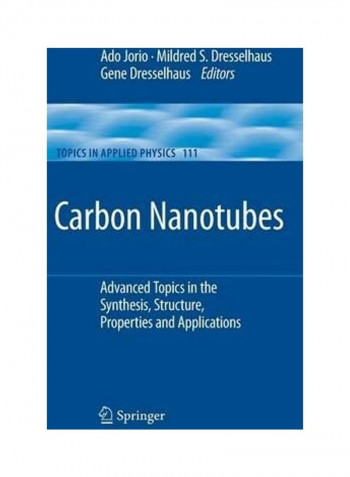 Carbon Nanotubes Hardcover English by Ado Jorio