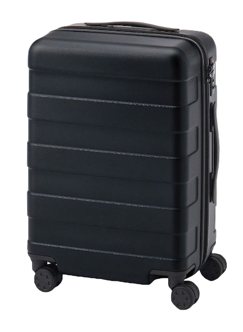 Luggage Trolley With Stopper And Adjustable Carry-Bar Black