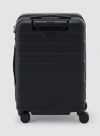 Luggage Trolley With Stopper And Adjustable Carry-Bar Black