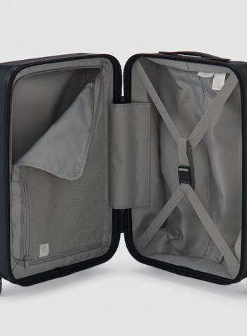 Luggage Trolley With Stopper And Adjustable Carry-Bar Black