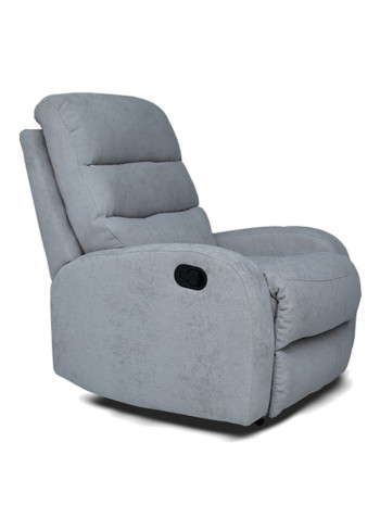 Single Seater Agenta Recliner Sofa Grey 85x90x90centimeter