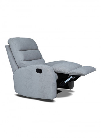 Single Seater Agenta Recliner Sofa Grey 85x90x90centimeter