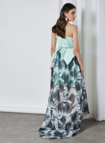 Floral Printed Maxi Dress Multicolour