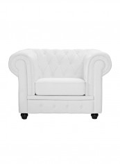 Single-Seater Ingles Sofa Set White