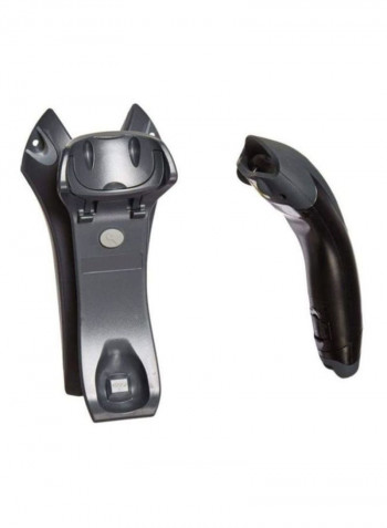 Wireless Bluetooth Barcode Scanner with Cradle and Communication USB Cable Black