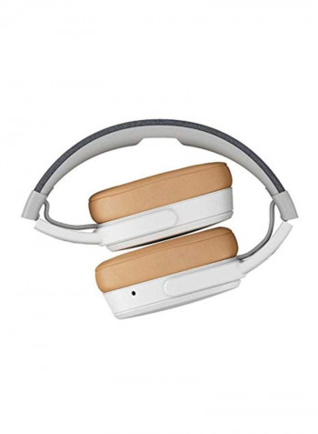 Crusher Bluetooth Over-Ear Headphones With Dual Port USB Wall Charger Grey/Tan