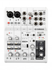 AG Series 6-Channel Mixer And USB Audio Interface AG06 White