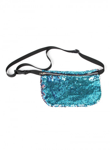Casual Sequin Waistpack Blue/Pink/Black