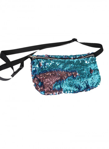 Casual Sequin Waistpack Blue/Pink/Black