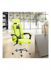 Comfortable Chair with Double Pillow Design Green