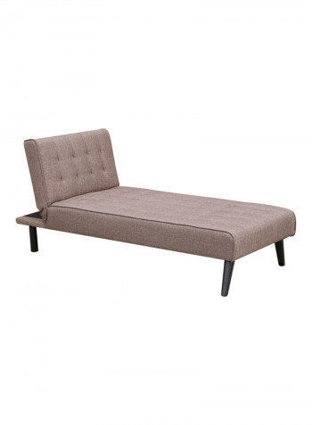 3-Seater Sofa Bed With Chaise Lounge Brown 180x78x75cm