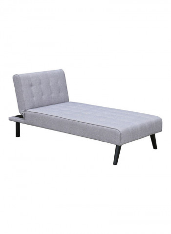 3-Seater Sofa Bed With Chaise Lounge Grey 180x78x75cm