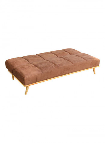 3 Seater Sofabed Brown 182x83x81cm
