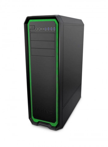 Antec Nineteen Hundred CPU Processor Case (Black/Green) Black/Green