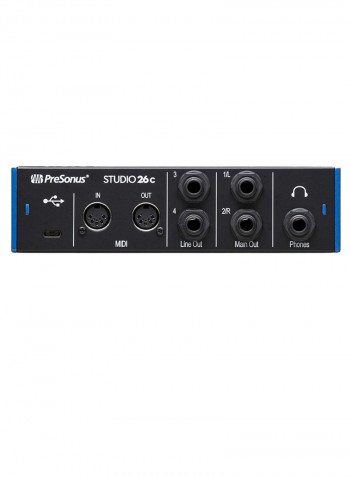 Portable Studio Audio Interface Studio 26C Black/Blue