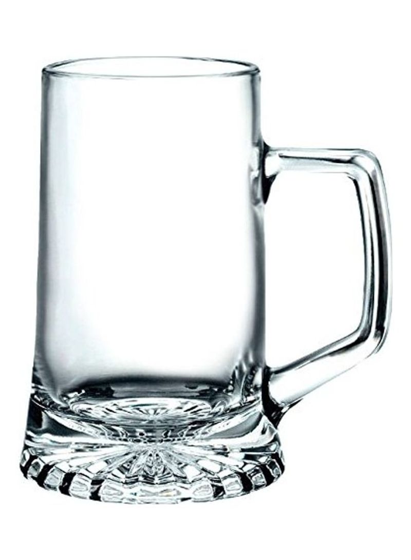 6-Piece Beer Glass Set Clear