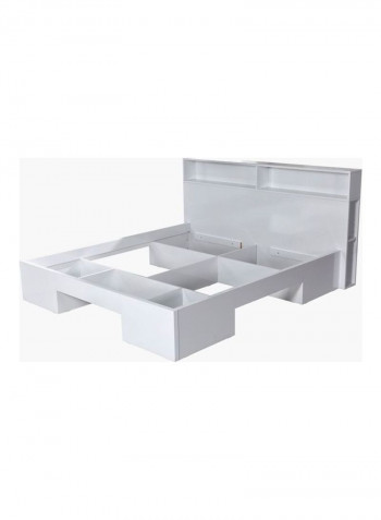 Halmstad/Oslo Queen Bed With 3-Drawers White