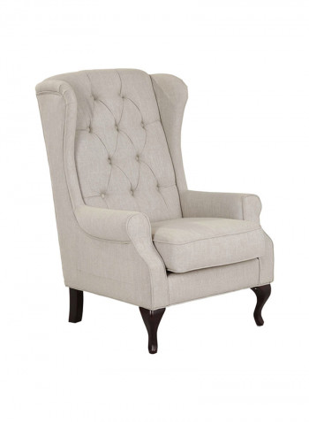 Country Wing Arm Chair Beige/Black