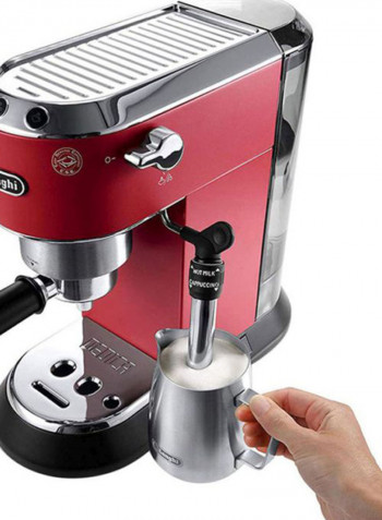 Dedica Pump Espresso With Electric Burr Grinder 1.1 l 1300 W EC685R BUNDLE Red/Black