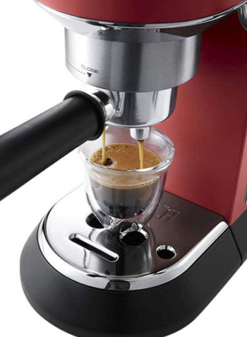 Dedica Pump Espresso With Electric Burr Grinder 1.1 l 1300 W EC685R BUNDLE Red/Black