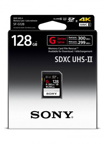 SF-G Series SDXC UHS-II / U3 / C10 Memory Card 300 MB/S -SF-G128/T1 128GB Black/White/Grey