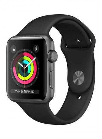 Watch Series 3-42mm GPS Space Gray Aluminum Case with Sport Band Black