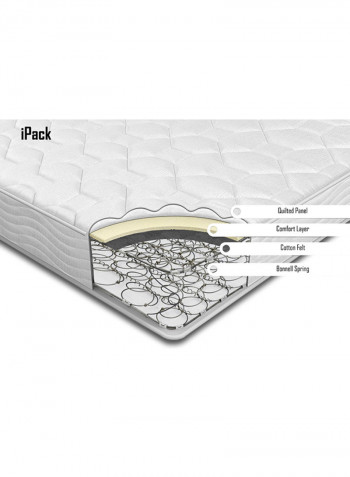 iPack Spring King Mattress Beige 180 x 200 x 20centimeter
