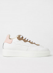 Stitch Detail Leather Sneakers White Multi تقييمات Stitch Detail Leather Sneakers White Multi