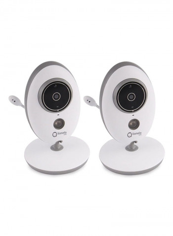 2-Piece Babyline 5.1 Video Baby Monitor - White