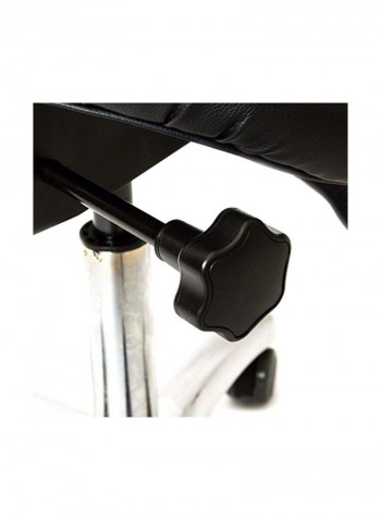 Multifunctional Saddle Chair Black/Silver