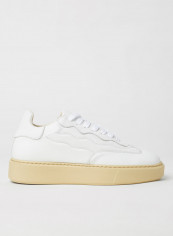 Stitch Detail Leather Sneakers White تقييمات Stitch Detail Leather Sneakers White
