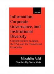 Corporate Governance in Japan: Institutional Change and Organizational Diversity Hardcover