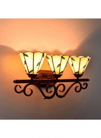 Retro Creative Three Headed Wall Lamp Bronze/Yellow
