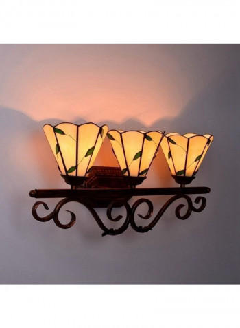 Retro Creative Three Headed Wall Lamp Bronze/Yellow