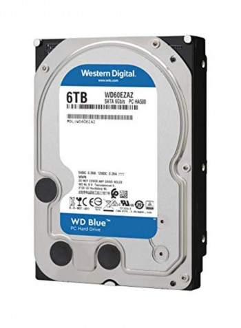 SATA Internal Hard Drive 6TB Silver/Blue/Black
