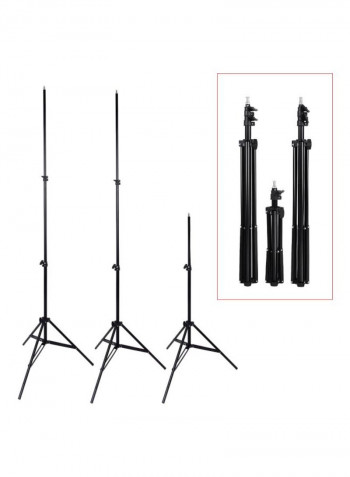 15-Piece Photo Studio Lighting Kit Black/White