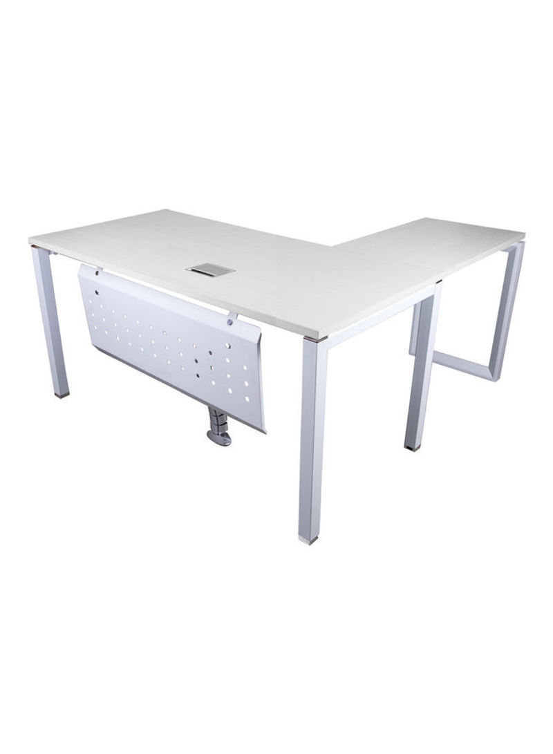 Modern Workstation Without Drawer White 75x75x160cm