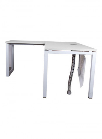 Modern Workstation Without Drawer White 75x75x160cm