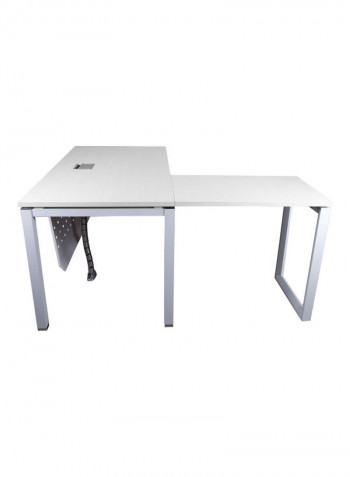 Modern Workstation Without Drawer White 75x75x160cm